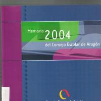 MEMORIA DE ACTIVIDADES DEL CONSEJO ESCOLAR EN ARAGON  2004<br /><br />
